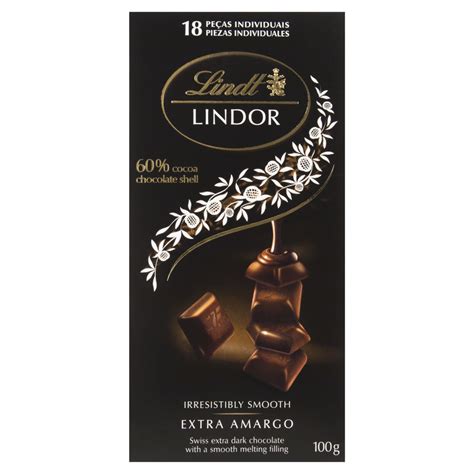 CHOCOLATE LINDT LINDOR DARK 60% 100G