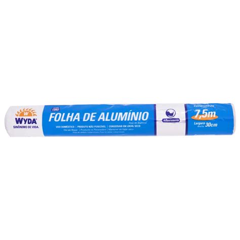 FOLHA ALUMINIO WYDA 7,5M X 30CM