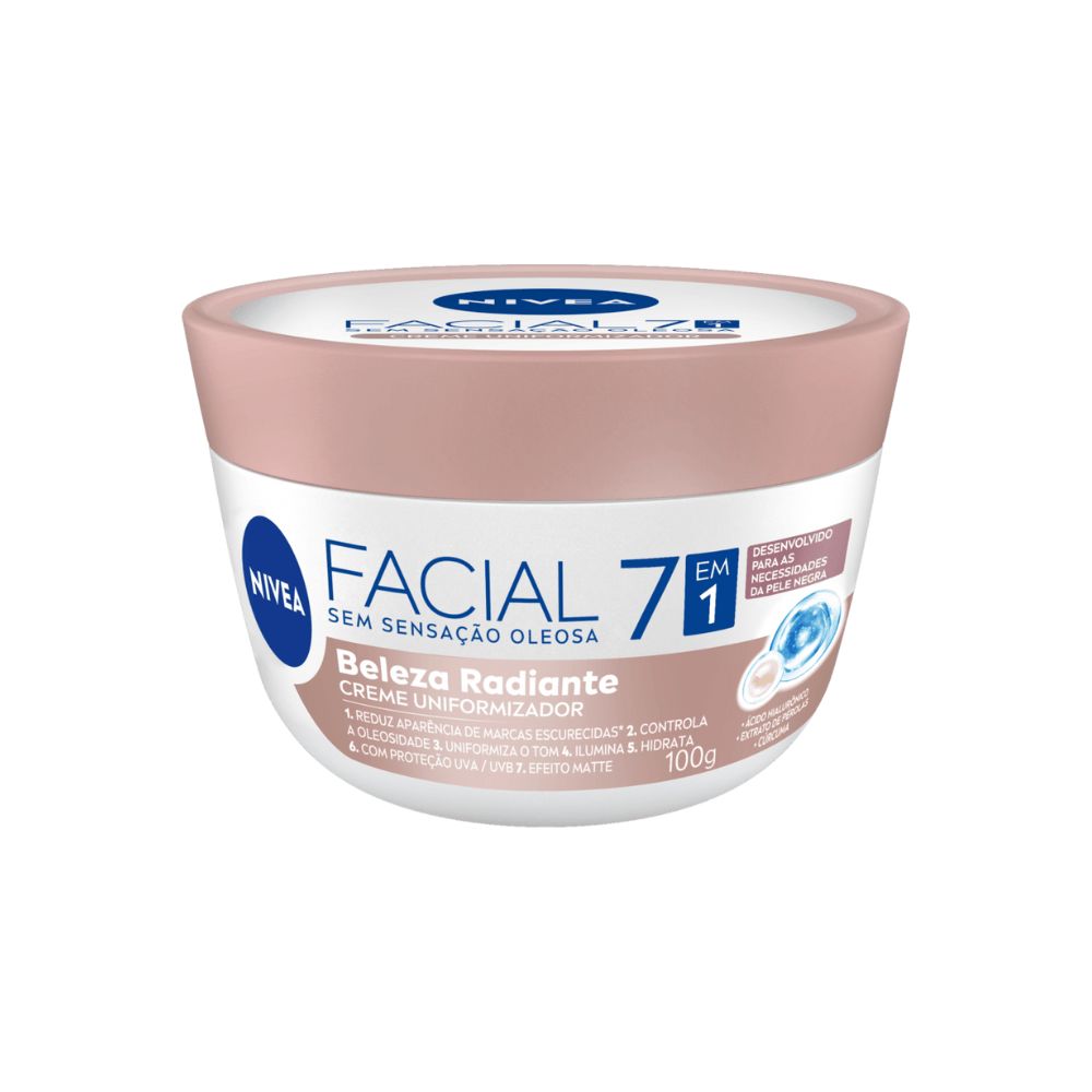 CREME FACIAL NIVEA BELEZA RADIANTE 100G