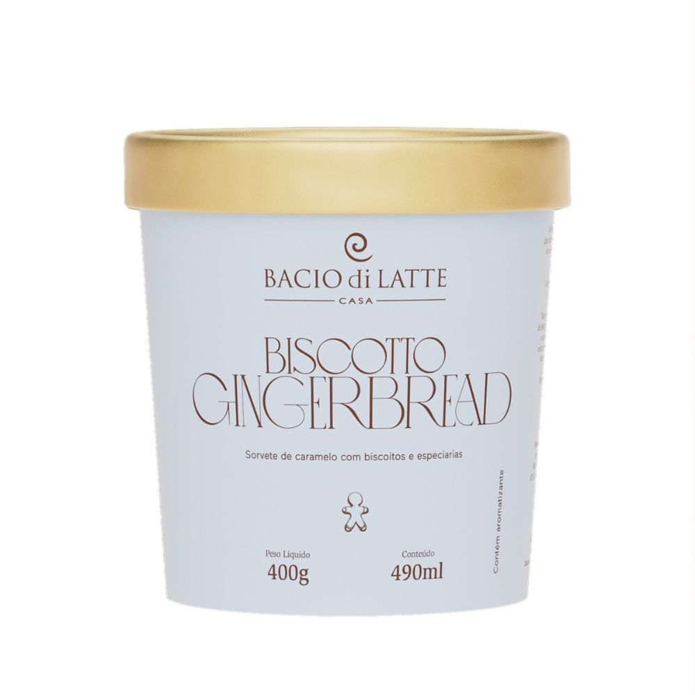 SORVETE BACIO DI LATTE GINGERBREAD 400G