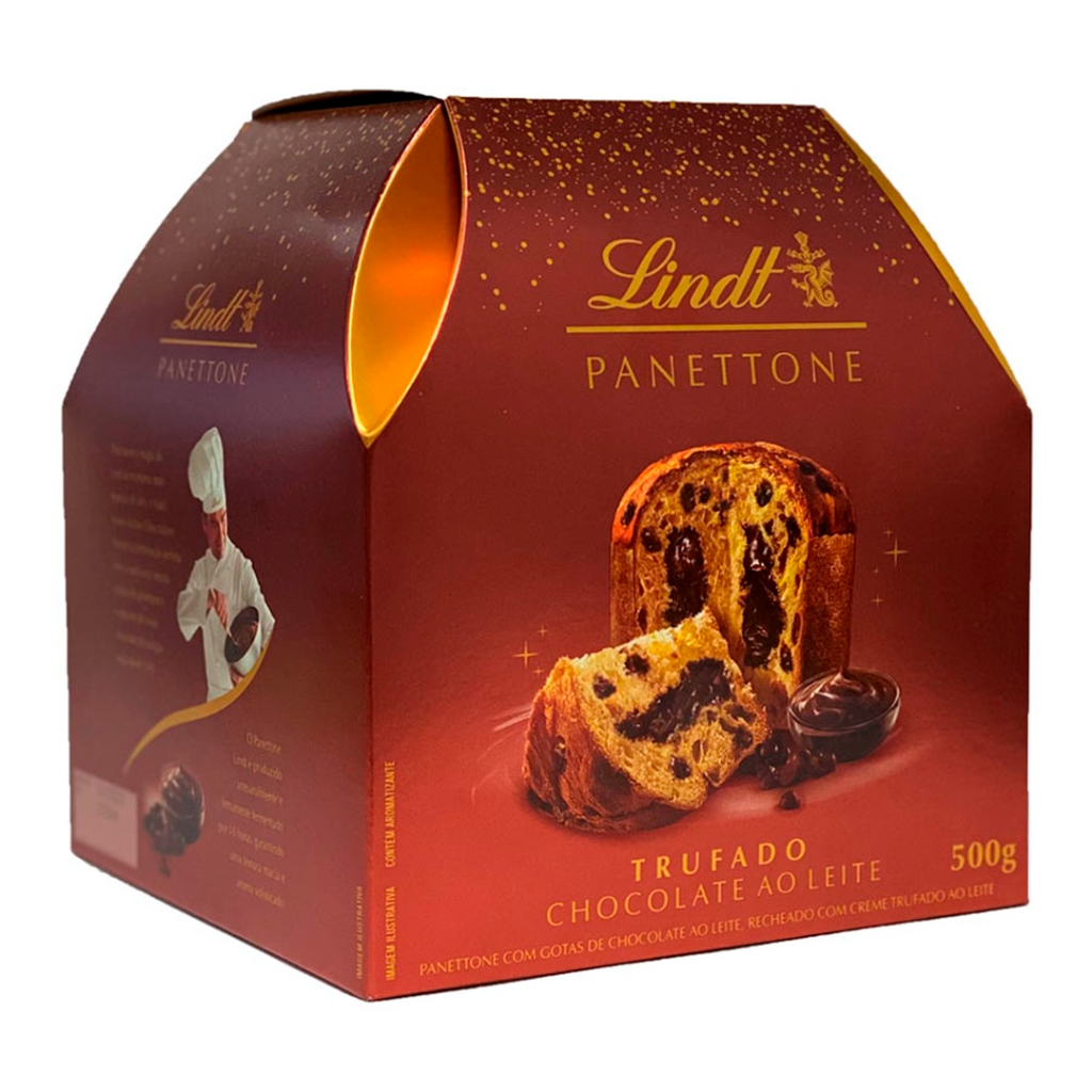 PANETONE LINDT TRUFADO AO LEITE 500G