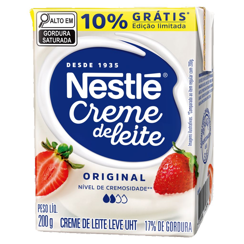 CREME DE LEITE NESTLE 200G TP DESCARTAVEL