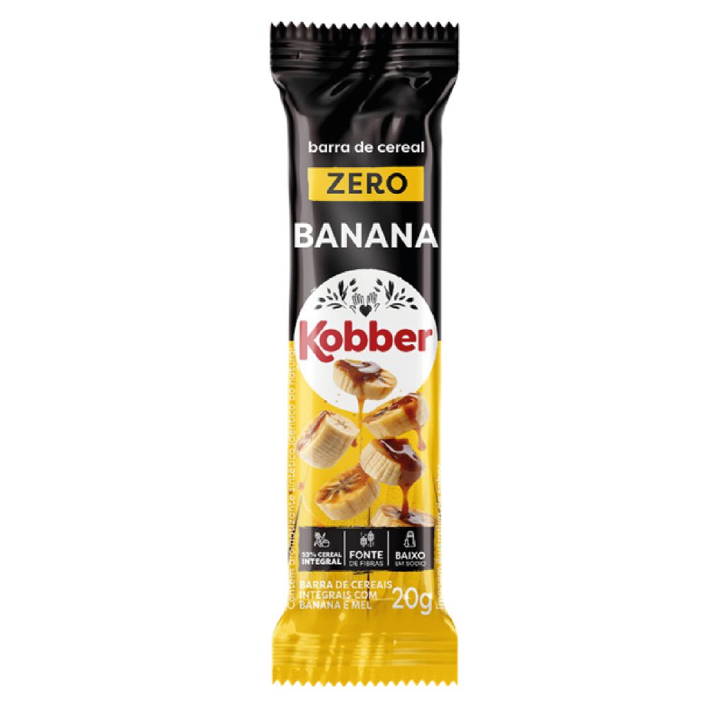 CEREAL BARRA BANANA  KOBBER 18G
