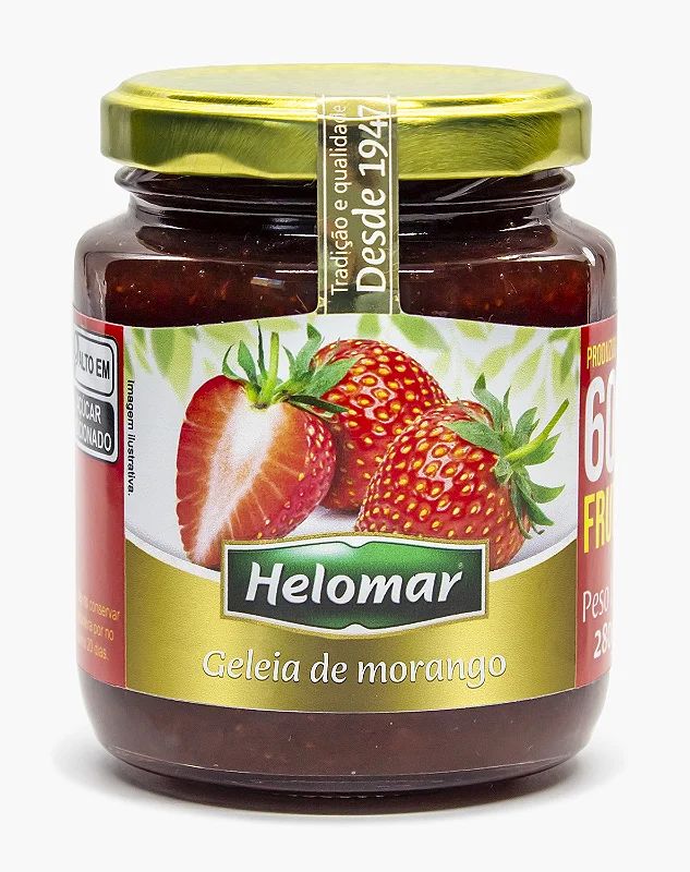 GELEIA DE MORANGO HELOMAR 280G