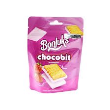 BISCOITO BONJUKS CHOCOBIT MORANGO 50G