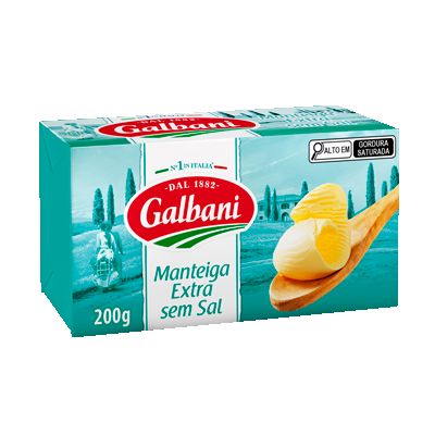 MANTEIGA GALBANI S/SAL TAB. 200G