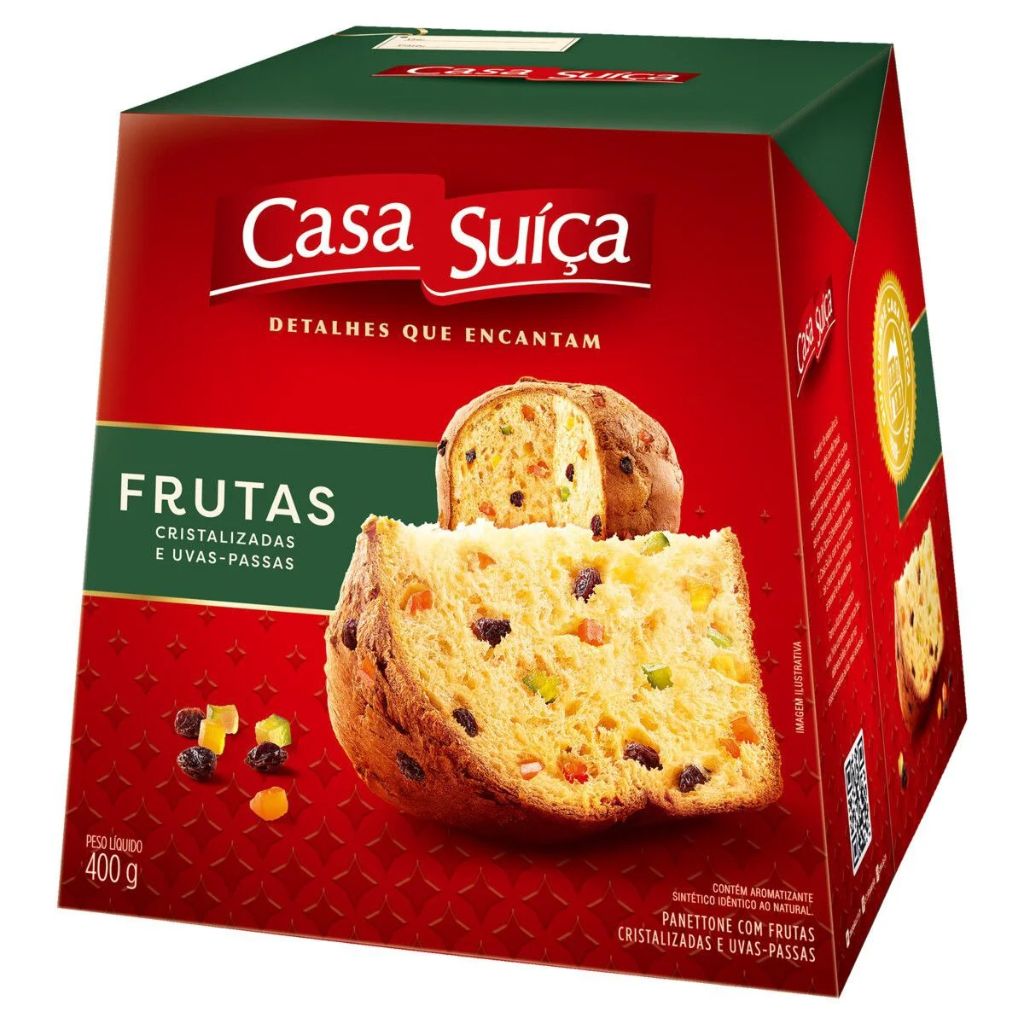 PANETONE CASA SUICA FRUTAS 400G