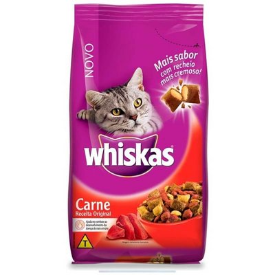 RACAO WHISKAS CARNE 500G