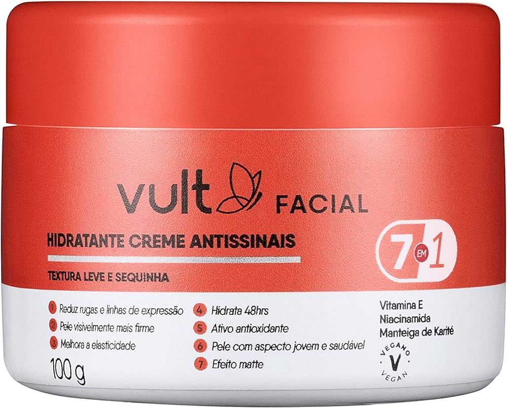 CREME HIDRATANTE FACIAL VULT ANTISSINAIS 100G