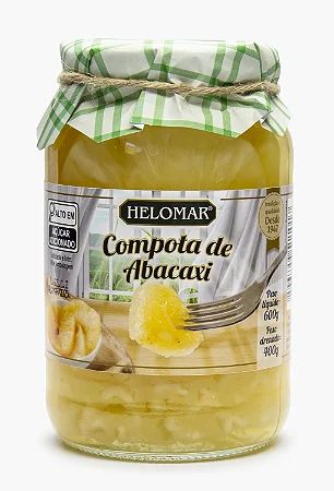 COMPOTA DE ABACAXI HELOMAR 400G