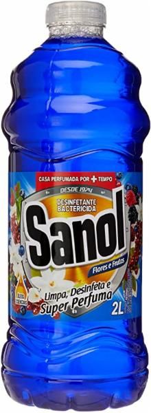 DESINFETANTE SANOL FLORES E FRUTAS 2L