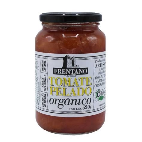 TOMATE PELADO ORGANICO FRENTANO 520G