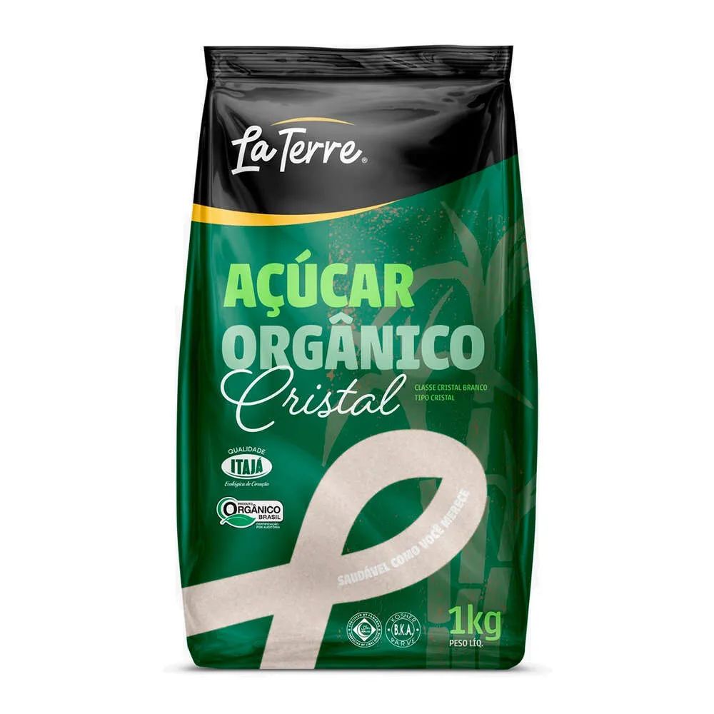 ACUCAR LA TERRE CRISTAL ORGANICO 1KG