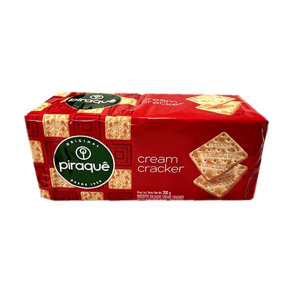 BISCOITO CREAM CRACKER PIRAQUE 184G