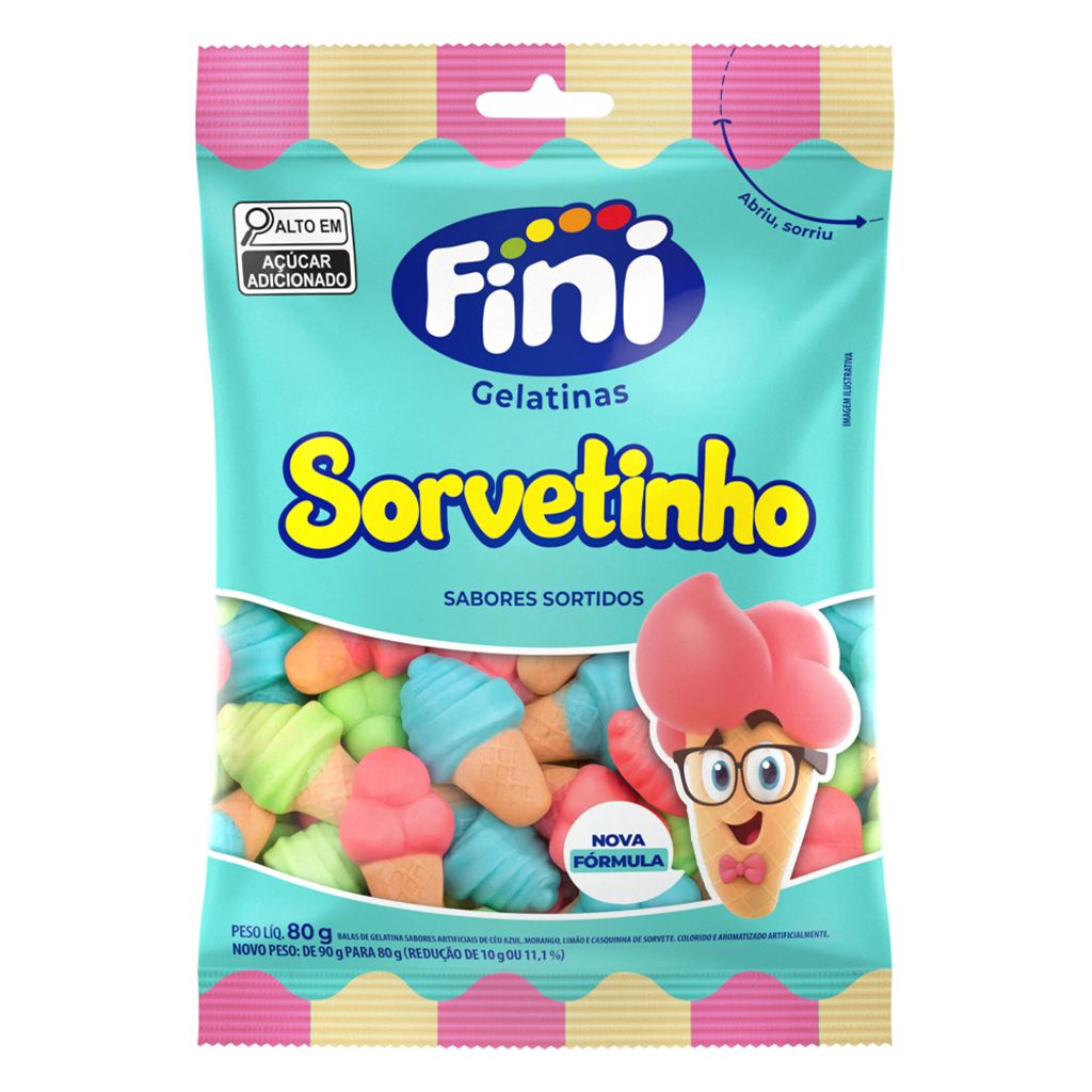 BALA FINI SORVETINHO 80G