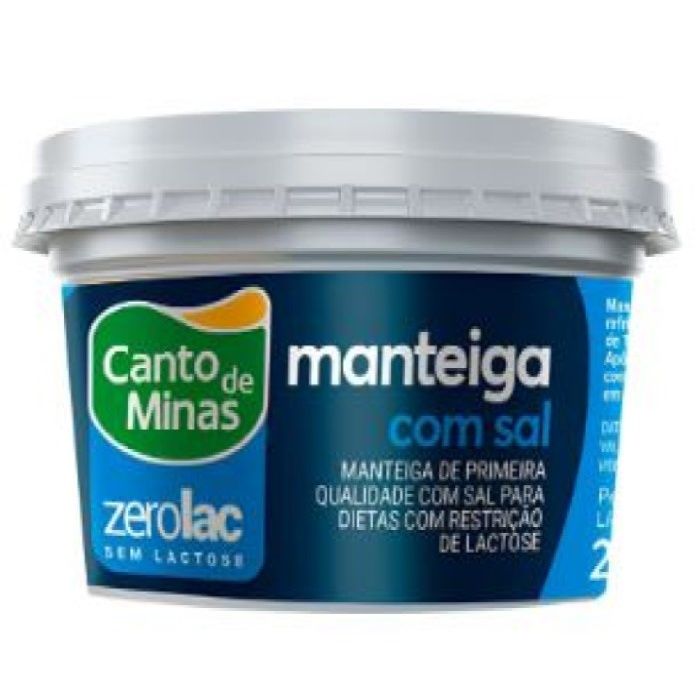 MANTEIGA CANTO MINAS ZERO LACTOSE 200G