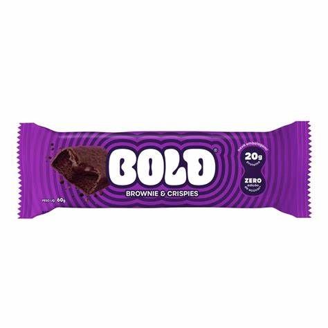 BARRA PROT. BOLD BROWNIE/CRISPIES 60G