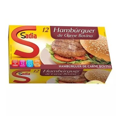 HAMBURGUER SADIA BOVINO 672G