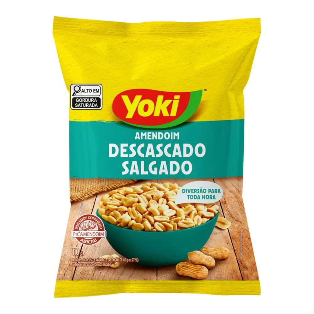 AMENDOIM YOKI DESCASCADO SALG 110G