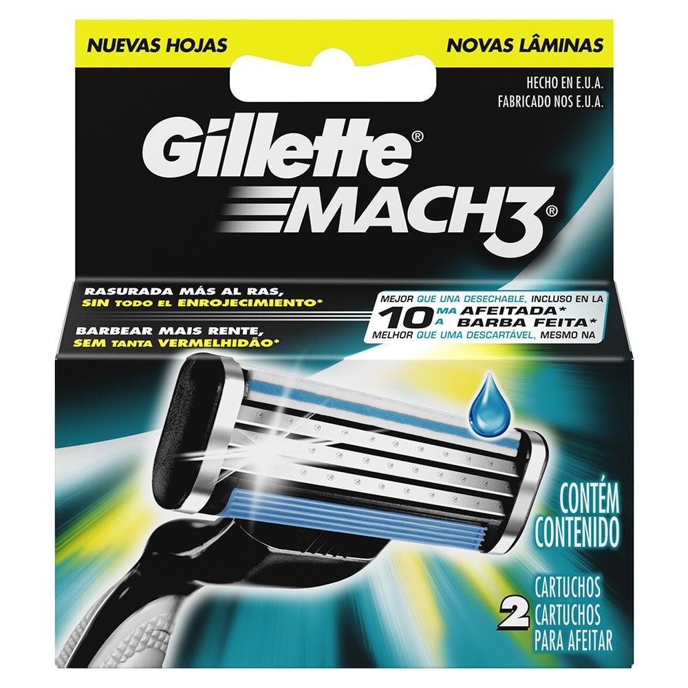 CARGA GILLETTE MACH3 C/2