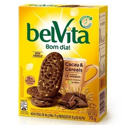 BISCOITO BELVITA CACAU E CEREAIS 75G