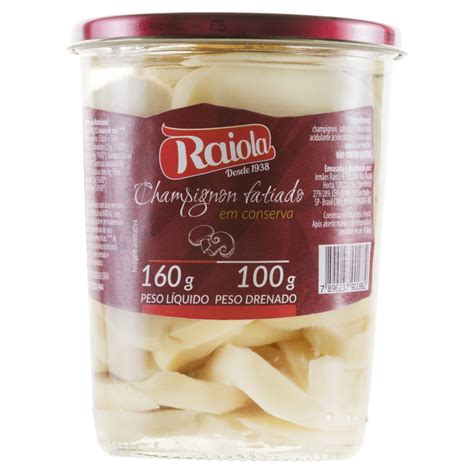 COGUMELO RAIOLA FATIADO 100G