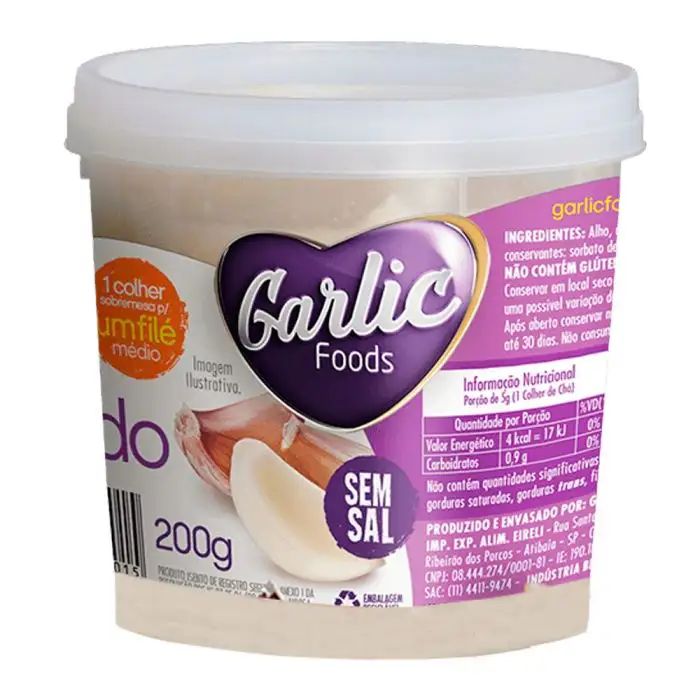 ALHO PICADO GARLIC FOODS 200G