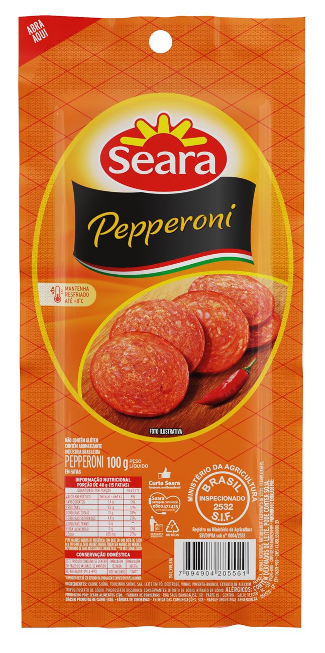 PEPPERONI SEARA FATIADO 100G