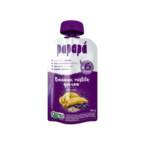 ALIM. INF. PAPAPA ORGANICO BAN/MIRT/QUI 100G
