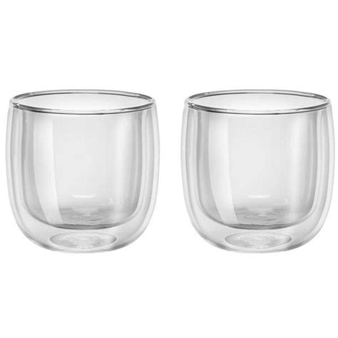 JOGO 2 COPOS VIDRO PAREDE DUPLA 240ML