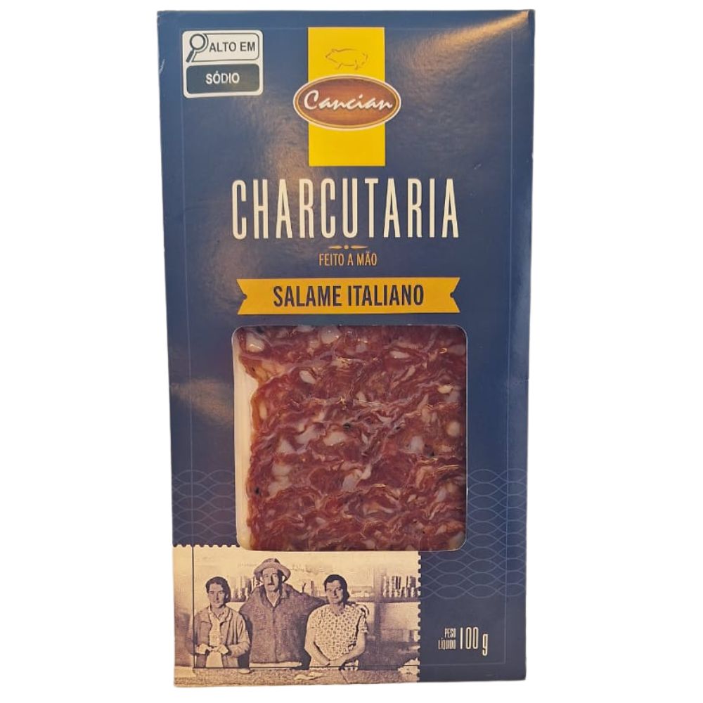 SALAME ITALIANO CANCIAN FATIADO 100G