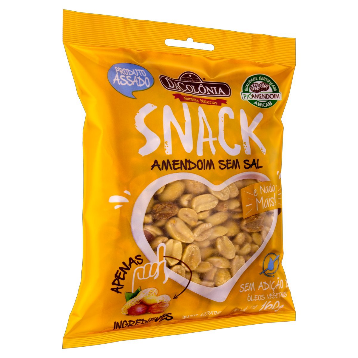 AMENDOIM DACOLONIA S/PELE S/SAL 160G