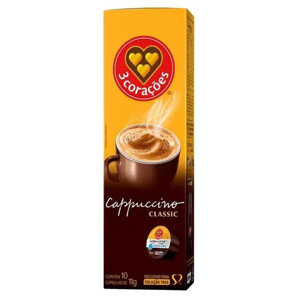 CAPSULA 3 CORACOES CAPPUCCINO CLASS 110G