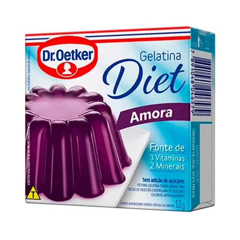 GELATINA PO OETKER DIET AMORA 12G