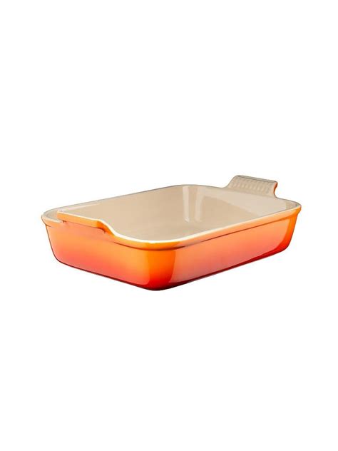 TRAVESSA RET. LE CREUSET 19CM LARANJA HERIT