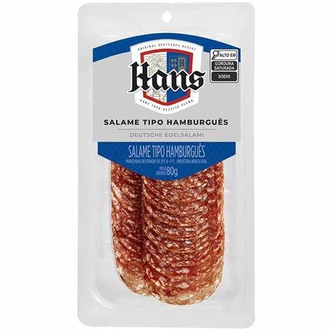 SALAME HAMBURGUES HANS FATIADO 80G