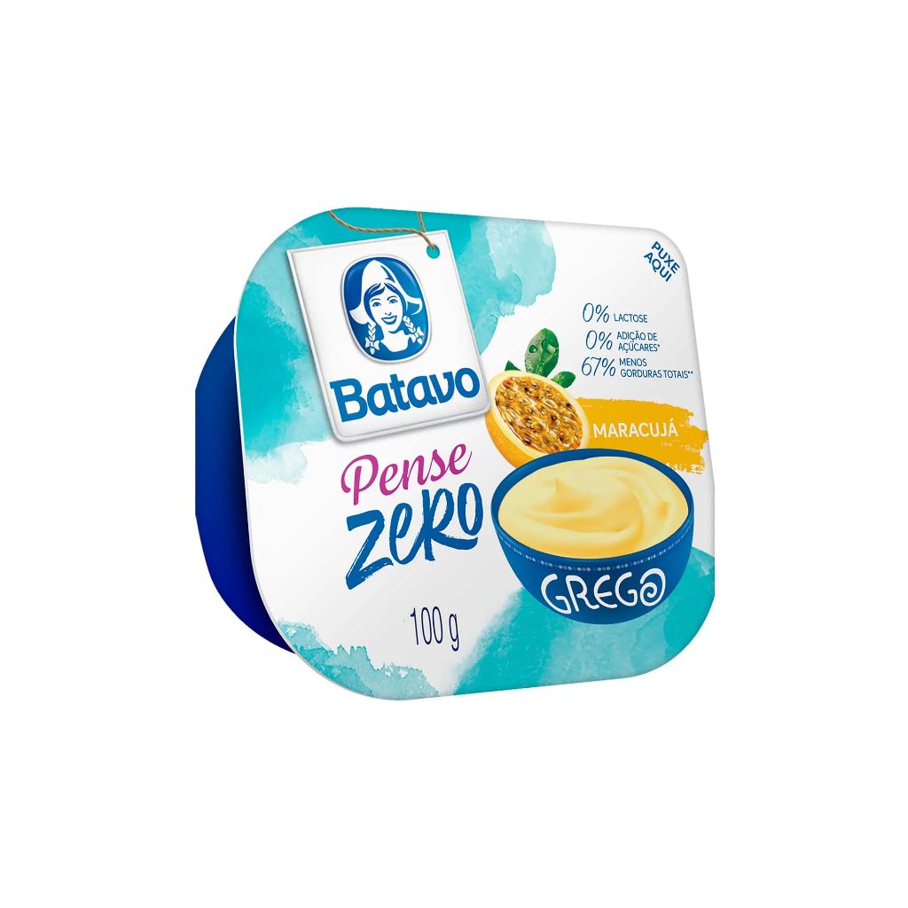 IOGURTE BATAVO PENSE ZERO MARACUJA 100G