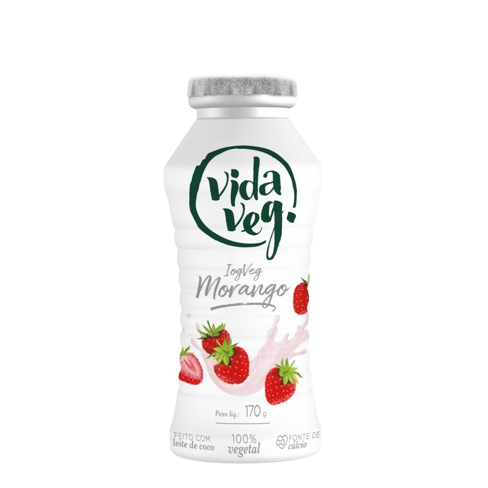 IOGURTE VEGANO MORANGO VIDA VEG 170G