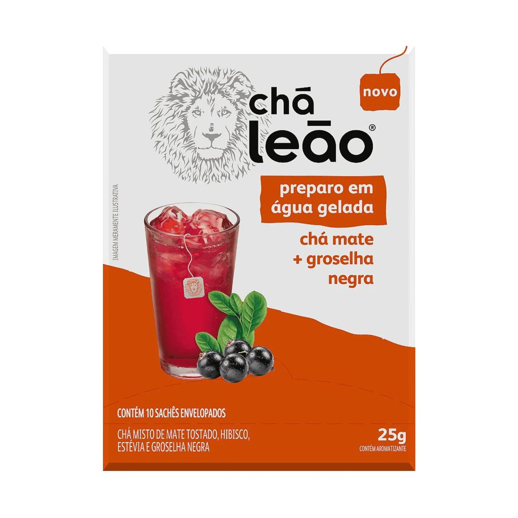 CHA LEAO GELADO GROSELHA NEGRA 25G