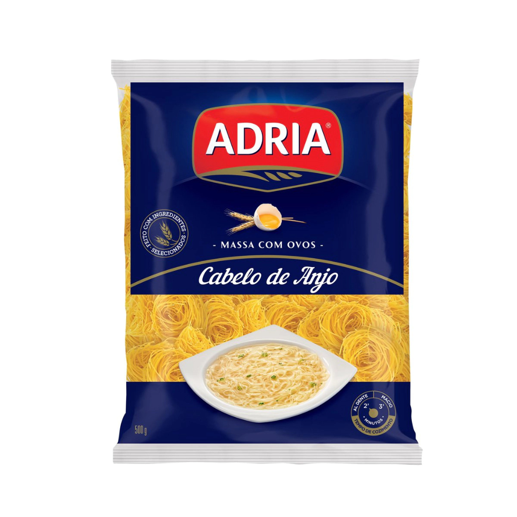 MACARRAO ADRIA C/OVOS CABELO ANJO 500G
