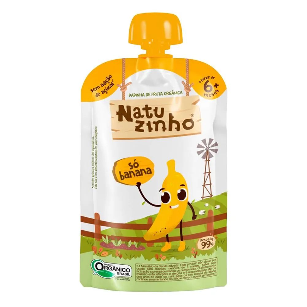 ALIM. INF. NATUZINHO BANANA ORGANICO 99G