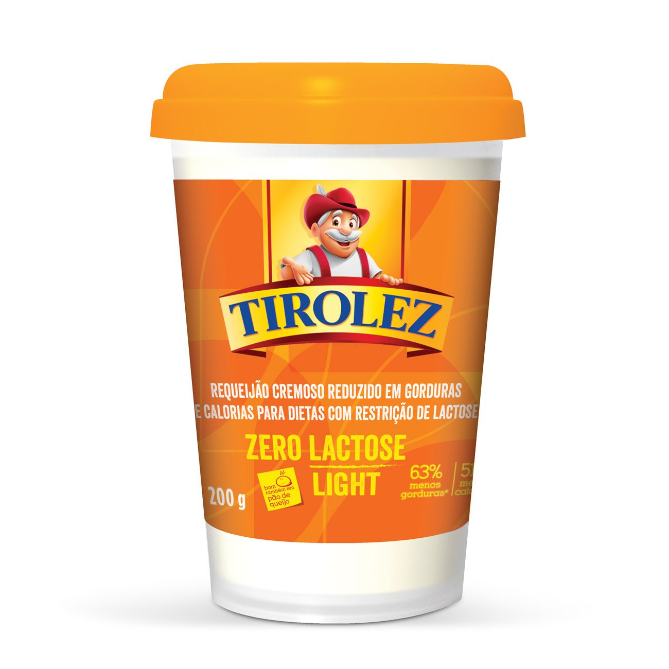 REQUEIJAO TIROLEZ LIGHT SEM  LACTOSE 200G