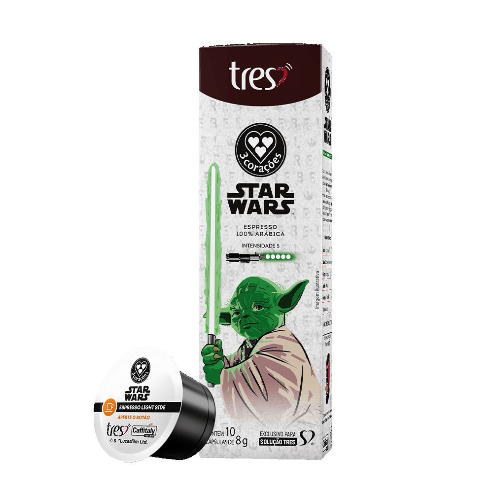 CAPSULA 3 CORACOES ESPRESSO YODA 80G