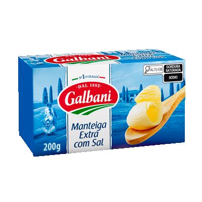 MANTEIGA GALBANI C/SAL TAB. 200G