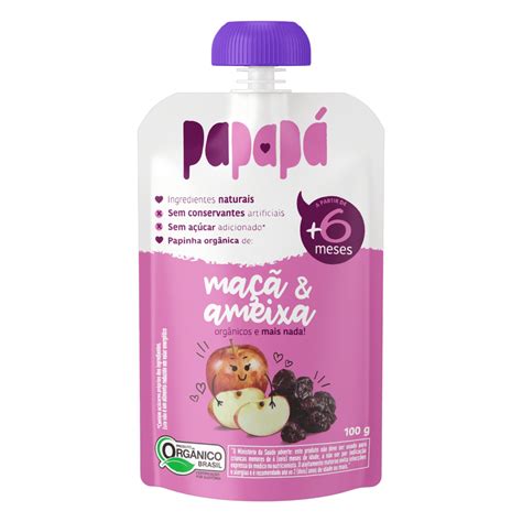 ALIM. INF. PAPAPA ORGANICO MACA/AMEIXA 100G