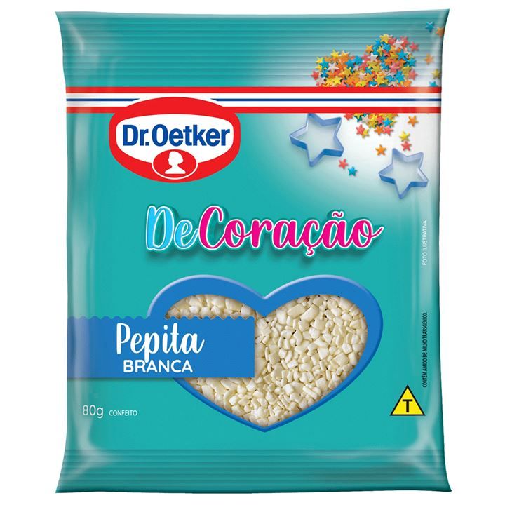 CONFEITO OETKER PEPITA BRANCA 80G