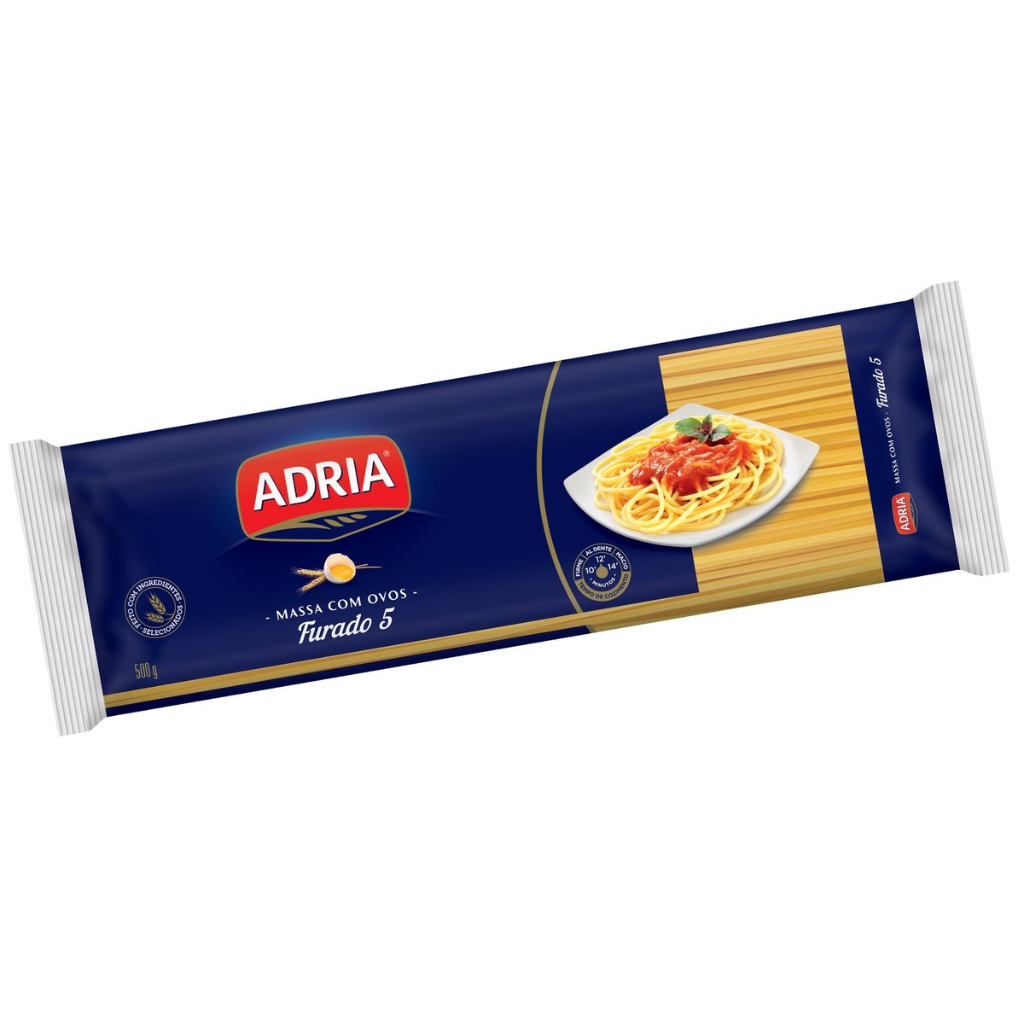MACARRAO ADRIA C/OVOS FURADO N5 500G