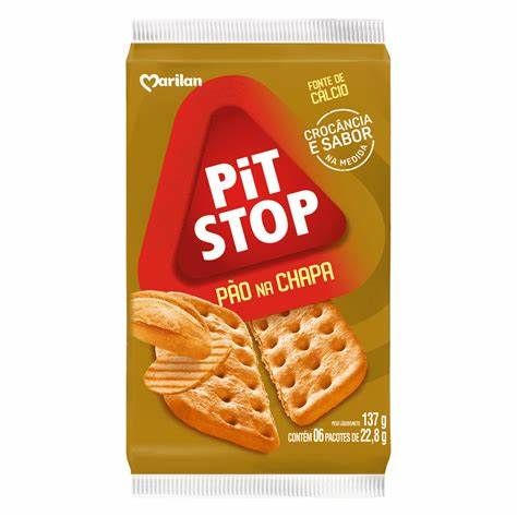 BISCOITO MARILAN PIT STOP PAO CHAPA 137G