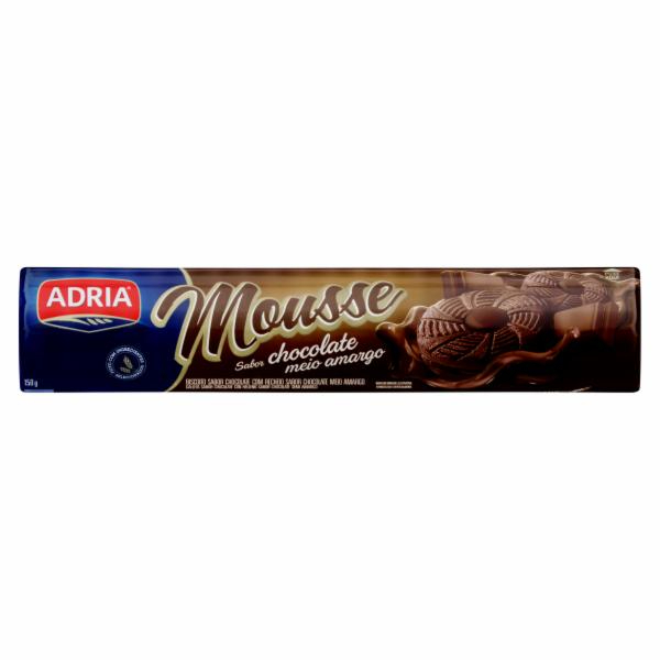 BISCOITO ADRIA MOUSSE MEIO MARGO 130G