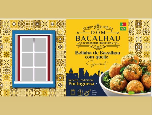 BOLINHA DE BACALHAU DOM COM  QUEIJO 360G